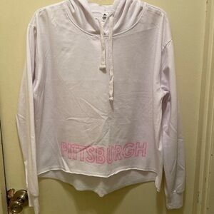 Women’s White Pittsburgh Hoodie